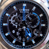 CITIZEN Proximity Eco-Drive Watch AT7030-05E Perpetual Calendar Chronograph Bluetooth Wristwatch