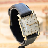Vintage WITTNAUER Watch 17 Jewels Cal. REVUE 76/3 10K Yellow G.F. - In BOX! Swiss Wristwatch