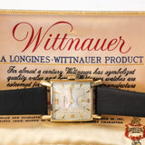 Vintage WITTNAUER Watch 17 Jewels Cal. REVUE 76/3 10K Yellow G.F. - In BOX! Swiss Wristwatch