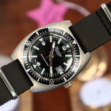Vintage LUCERNE Calendar Diver Watch Cal. EB8811 Date Indicator Swiss Made Wristwatch