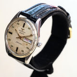 Vintage WITTNAUER Automatic Watch 17 Jewels D11KAS-1 Day/Date Wristwatch 10K Gold Cap