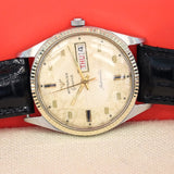 Vintage WITTNAUER Automatic Watch 17 Jewels D11KAS-1 Day/Date Wristwatch 10K Gold Cap