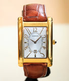 TORNEAU Quartz Watch Date Indicator Swiss Made Wristwatch Tank Case