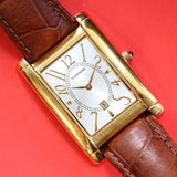 TORNEAU Quartz Watch Date Indicator Swiss Made Wristwatch Tank Case