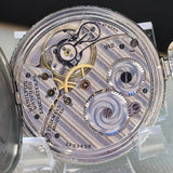 1926 HAMILTON Dress Pocket Watch 12s Grade 912 17 Jewels Adjusted Engraved Decorative 14K White G.F. - Case serial # 6871431