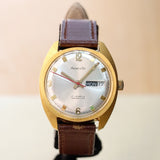 Marcel & Cie. Watch 17 Jewels Cal. 1137 Incabloc Day/Date Wristwatch Swiss Made Vintage Wristwatch