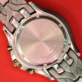 SEIKO Solar Chronograph "Excelsior" Watch SSC138 Two-Tone Case & Bracelet ALL S.S.