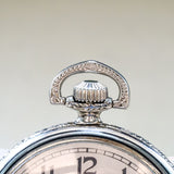1904 WALTHAM Dress Pocket Watch Openface 12s Grade Riverside 19 Jewels Fancy Engraved Case
