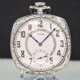 1925 ELGIN Dress Pocket Watch 12s 15 Jewels Grade 315 Fancy Engraved Decorative Cushion Case
