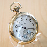 1925 WALTHAM Dress Pocket Watch Openface 12s Grade Premier 19 Jewels ADJ. 14K G.F.