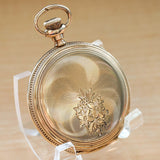 1905 ELGIN Dress Pocket Watch Hunter Case 6s Grade 289 7 Jewels Engraved Decorative Gold Filled Case