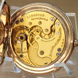 1905 ELGIN Dress Pocket Watch Hunter Case 6s Grade 289 7 Jewels Engraved Decorative Gold Filled Case