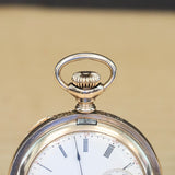 1905 ELGIN Ladies Pocket Watch Hunter Case 0s 7 Jewels Grade 320 Fancy Engraved Decorative Case