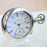 1884 ELGIN Pocket Watch Openface 18s Grade 82 G. M. Wheeler Lever Set 13 Jewels Coin Silver Case