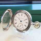 1884 ELGIN Pocket Watch Openface 18s Grade 82 G. M. Wheeler Lever Set 13 Jewels Coin Silver Case