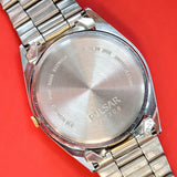 NOS PULSAR Quartz Watch Ref. PPX108 Day/Date Two-Tone Case & Bracelet Wristwatch Box & Papers!