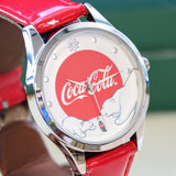 COCA-COLA Watch Christmas Holiday Polar Bear Quartz Wristwatch