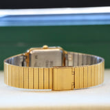 NOS Vintage BENRUS Diamond Quartz Watch Tank Case - ALL Original In BOX!