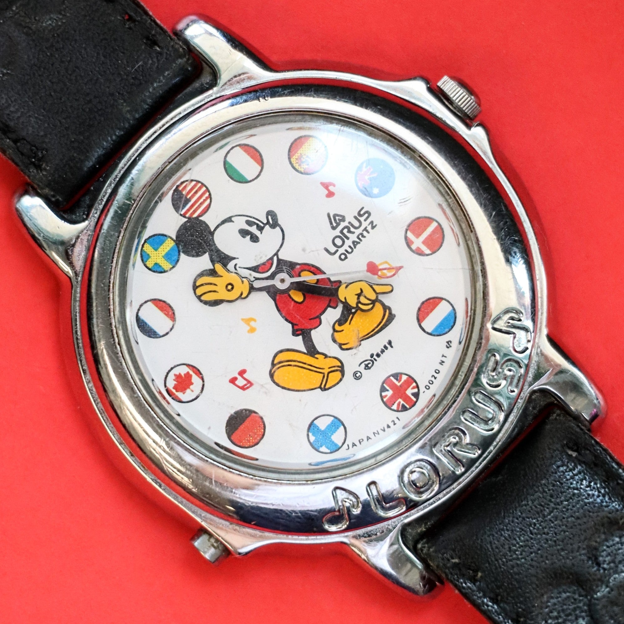 Lorus Stretch Band Mickey Mouse Watches Vintage Disney Musical