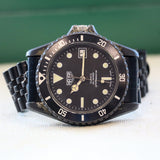 1980s HEUER Professional Diver Wristwatch PVD "Black Coral" Vintage Quartz Watch Ref. 980.026