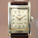 Vintage WYLER Incaflex Watch Mechanical Weatherproof Wristwatch Tank Case 23mm