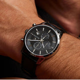 BULOVA Sutton Chronograph Watch 96B403 Date Indicator Stainless Steel Wristwatch