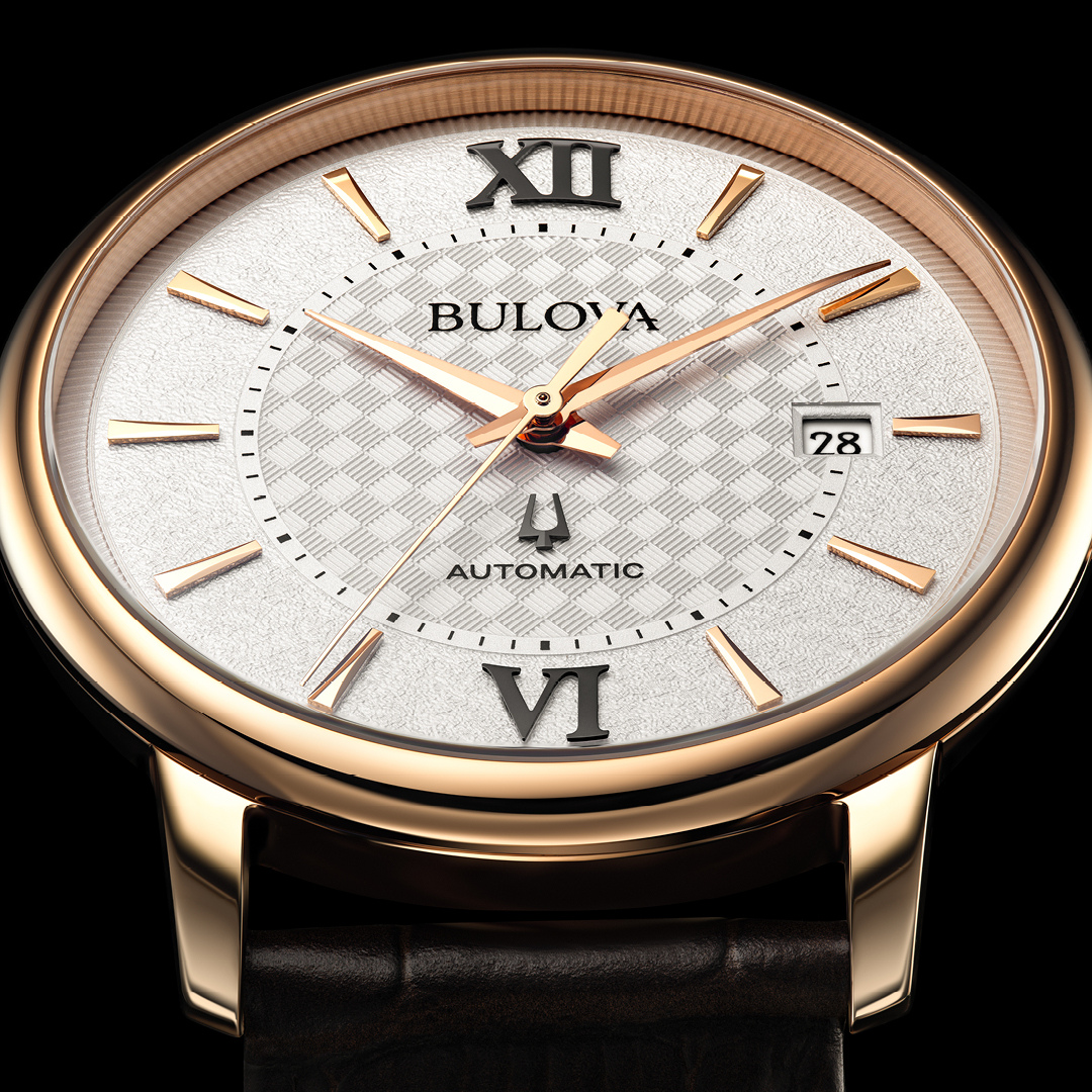 BULOVA Hudson Dress Automatic Watch Date Indicator Wristwatch Model 97 ...