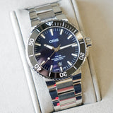 ORIS Aquis Date Watch 733 7730 Dive Automatic Wristwatch S.S. - ALL Original - Double Box & Papers