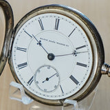 1881 BW Raymond ELGIN Pocket Watch 18s Lever Set Grade 70 Adjusted 15 Jewels 925 Case