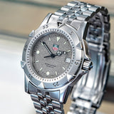 TAG HEUER Professional 1500 Diver's Watch Granite Dial Ref. WD1211-K-20 S.S. Bracelet