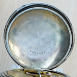 1881 BW Raymond ELGIN Pocket Watch 18s Lever Set Grade 70 Adjusted 15 Jewels 925 Case
