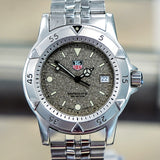 TAG HEUER Professional 1500 Diver's Watch Granite Dial Ref. WD1211-K-20 S.S. Bracelet