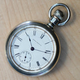 1885 AURORA Pocket Watch 18s Lever Set 11 Jewels Proximity 148 Made in USA