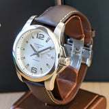 LONGINES CONQUEST Watch 43mm L37604765 Quartz Wristwatch - ALL Original, Box, Tags & Papers!