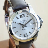 LONGINES CONQUEST Watch 43mm L37604765 Quartz Wristwatch - ALL Original, Box, Tags & Papers!