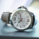 LONGINES CONQUEST Watch 43mm L37604765 Quartz Wristwatch - ALL Original, Box, Tags & Papers!