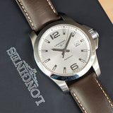 LONGINES CONQUEST Watch 43mm L37604765 Quartz Wristwatch - ALL Original, Box, Tags & Papers!