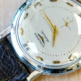 1955 LONGINES Automatic Watch 17 Jewels Ref. 2259-1 Cal. 19A Coin Case Design Wristwatch
