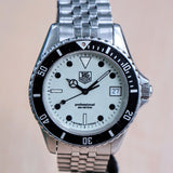 Vintage TAG HEUER 1000 Night Diver Watch 980.113D Date Indicator Wristwatch Original Bracelet ALL S.S. - In Box!