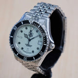 Vintage TAG HEUER 1000 Night Diver Watch 980.113D Date Indicator Wristwatch Original Bracelet ALL S.S. - In Box!