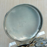 1923 ILLINOIS 14K White Gold Dress Pocket Watch 21 Jewels Openface 12s Grade 274 Adjusted 3 Positions