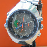1969 OMEGA Flightmaster Watch 145.013 Cal. 910 Original Bracelet Chronograph Pilots Wristwatch