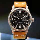 HAMILTON Khaki Field Day Date Auto Watch H705350 42mm 12/24-Dial Wristwatch - Double Box!