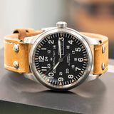 HAMILTON Khaki Field Day Date Auto Watch H705350 42mm 12/24-Dial Wristwatch - Double Box!