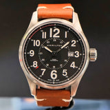HAMILTON Khaki Field Officer Auto Watch H706150 44mm Black Dial Wristwatch  - In Double Box!
