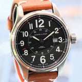 HAMILTON Khaki Field Officer Auto Watch H706150 44mm Black Dial Wristwatch  - In Double Box!