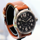 HAMILTON Khaki Field Officer Auto Watch H706150 44mm Black Dial Wristwatch  - In Double Box!