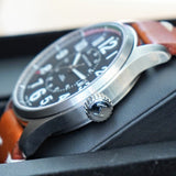 HAMILTON Khaki Field Officer Auto Watch H706150 44mm Black Dial Wristwatch  - In Double Box!