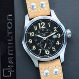 HAMILTON Khaki Field Officer Auto Watch H706550 44mm Black Dial Wristwatch  - ALL Original & Double Box!