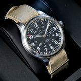 HAMILTON Khaki Field Day Date Auto Watch H705350 42mm 12/24-Dial Wristwatch - Double Box!